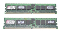 Память DDR2 DIMM 8Gb (2x4Gb) PC3200 400MHz Kingston ECC Registered (KTH-MLG4/8G)