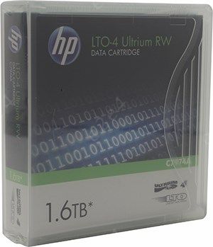 

Ленточный картридж HP Ultrium LTO4 data cartrige,1.6Tb RW (C7974A)