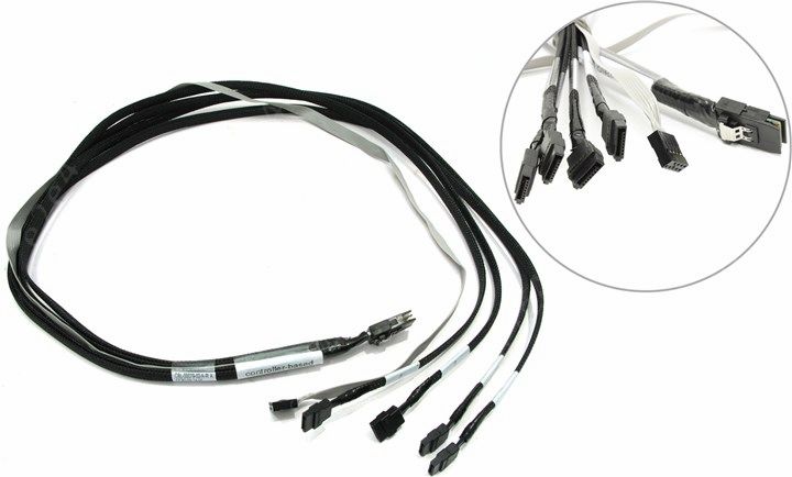 Шлейф Adaptec ACK-I-mSASx4-4SATAx1-SB-1m (2247100-R)