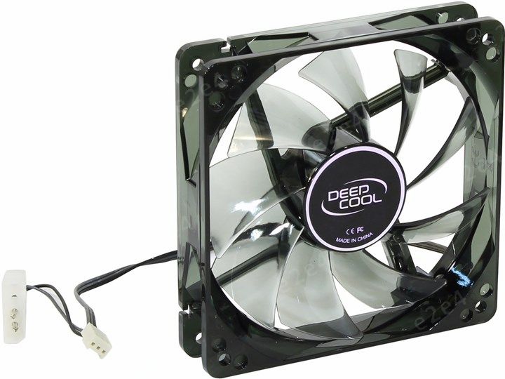 Вентилятор Deepcool WIND BLADE 120, 120мм, 1300rpm, 26.6 дБА, 3-pin, 1шт, синий - фото 1