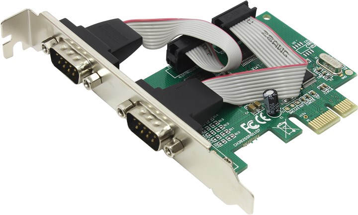 Контроллер COM Orient XWT-PE2S, 2xCOM, PCI-E