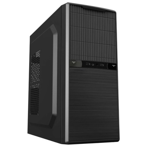 Корпус PowerCool S2001BK, ATX, Midi-Tower, черный, 500 Вт