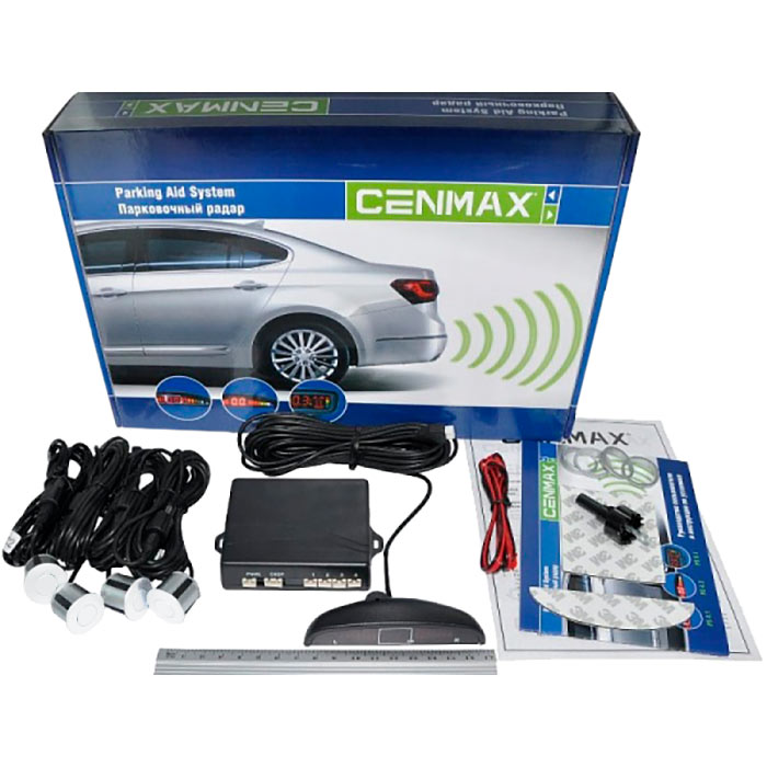 

Парктроник Cenmax PS 4.1, черный, 4 датчика, Ø 20, цвет датчиков белый, PS 4.1