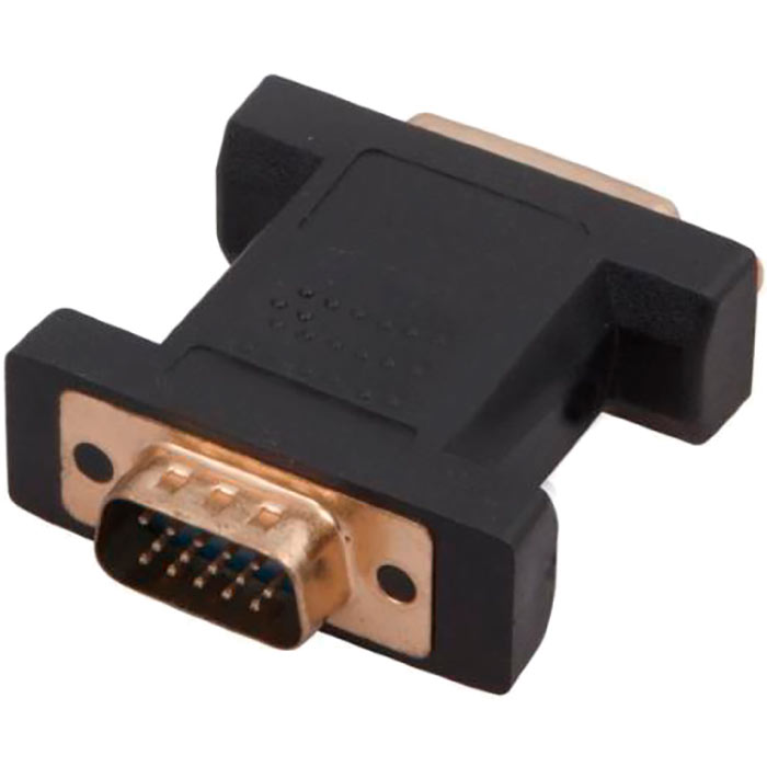 

Переходник VGA(M)/DVI-I(F), Rexant (17-6808), Черный
