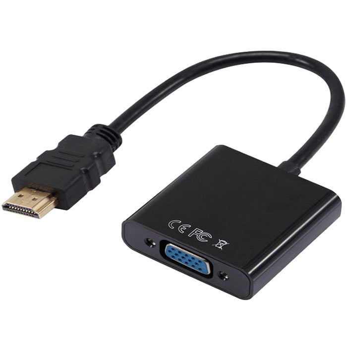 

Кабель HDMI(19M)-VGA(15F), 15 см, черный ORIENT (C050)