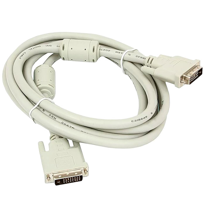 

Кабель DVI-D(25M)-DVI-D(25M), ферритовый фильтр, 1.8 м, белый Bion (BNCC-DVI2-6C)
