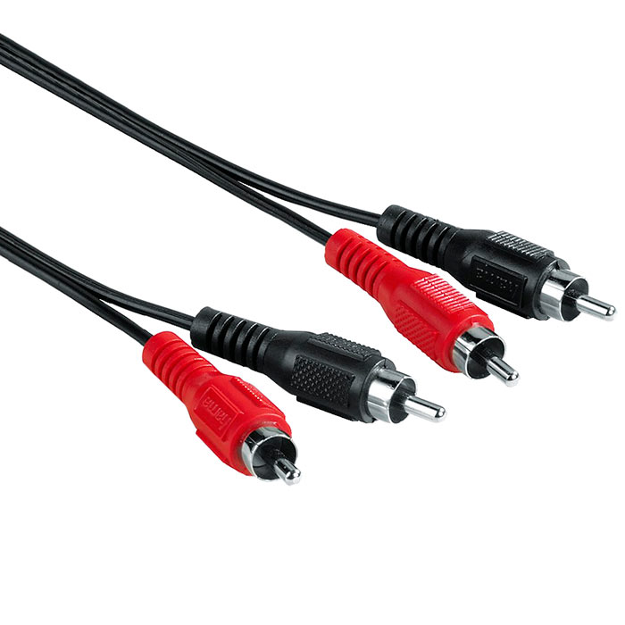 

Кабель соединительный Hama 2xRCA-2xRCA(M), 10м, черный (H-30469)