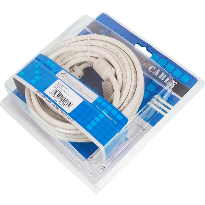 

Кабель VGA(15M)-VGA(15M), ферритовый фильтр, 10 м, белый Ningbo (CAB016S-10M-BR)