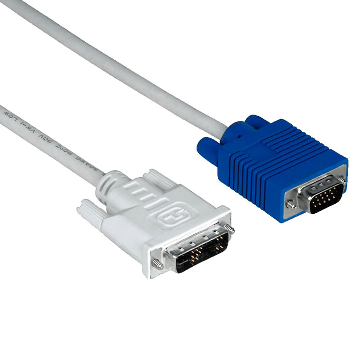 

Кабель DVI-I(M)/VGA(M), 1.8m, Hama (00045075), Серый