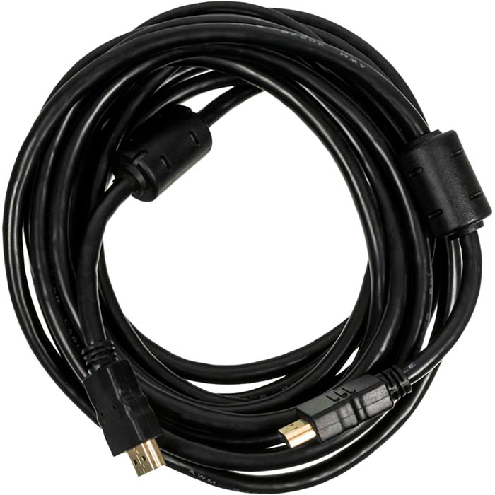 

Кабель HDMI(19M)-HDMI(19M) v1.4, ферритовый фильтр, 5 м, черный Ningbo (HDMI-5M-MG(VER1.4)BL)