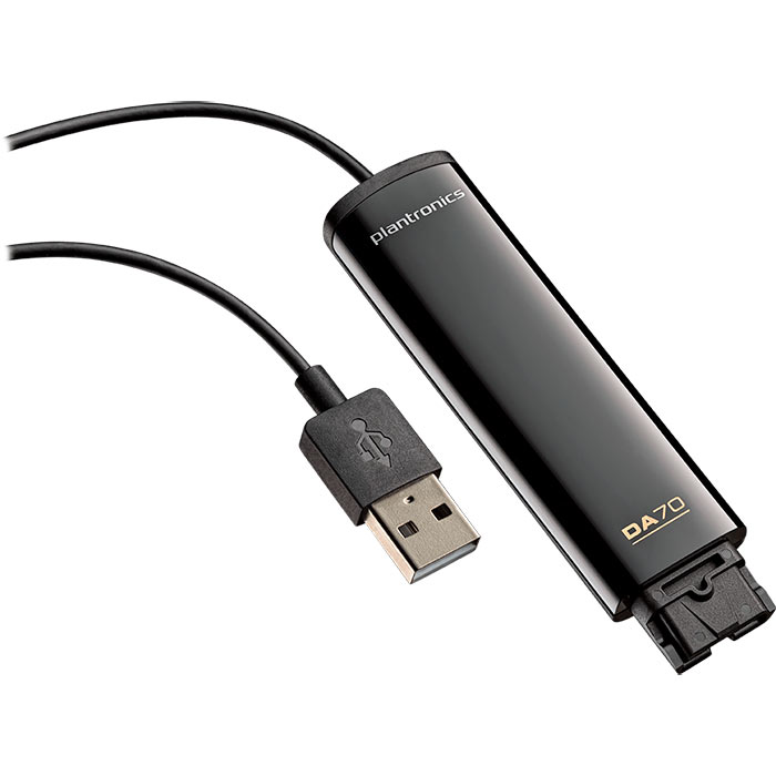 

Кабель-адаптер Plantronics DA70, QD to USB (PL-DA70), Черный