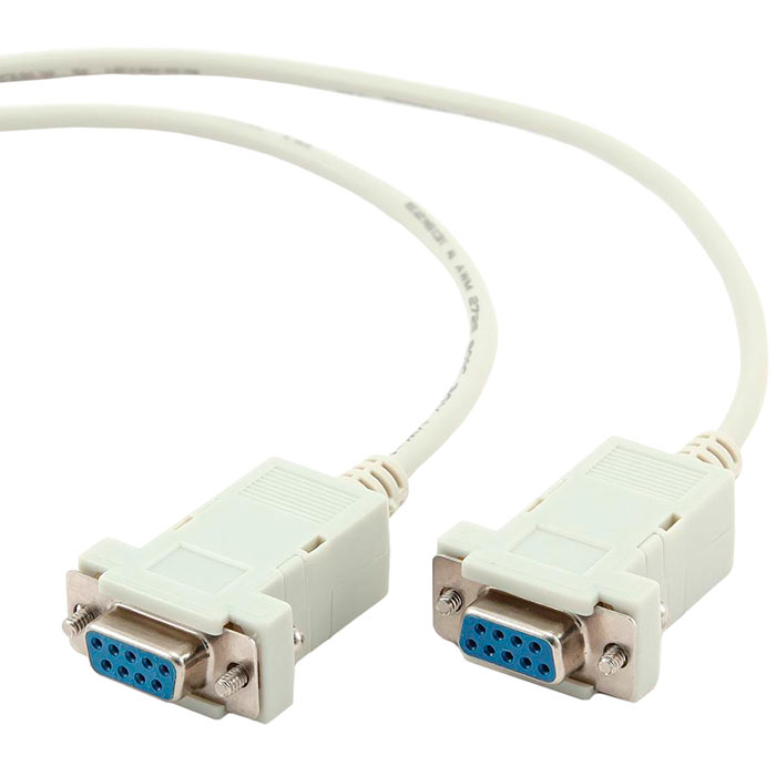 Кабель Bion BXP-CC-134-6, RS-232(DB9F)-RS-232(DB9F), 1.8 м, белый