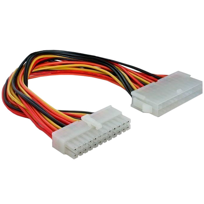 

Кабель питания ATX 24-pin(M)-ATX 24-pin(F), 20см, белый (EXT-24M-24F-20SM)