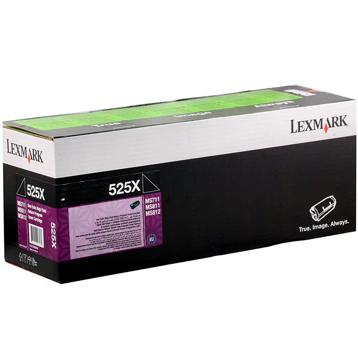 

Картридж лазерный Lexmark 52D5X00/52D5X0E, черный, 45000 страниц, оригинальный, для MS812 / MS811