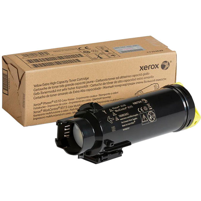 

Картридж лазерный Xerox 106R03695, желтый, 4300 страниц, оригинальный для Xerox Phaser 6510, 106R03695