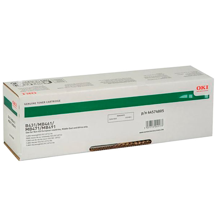 

Картридж лазерный OKI 44574805, черный, 7000 страниц, оригинальный для OKI MB461/47/49/B431