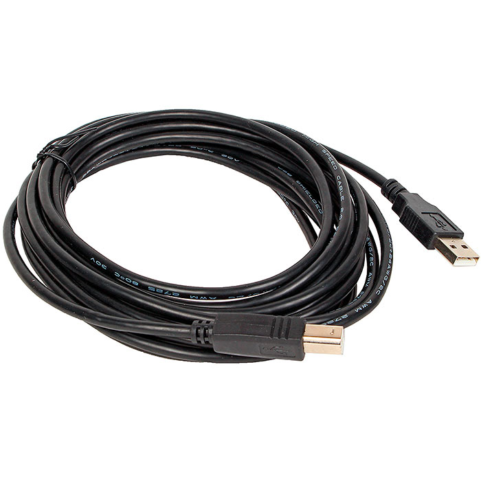 Кабель USB(Am)-USB(Bm), 4.5 м, черный