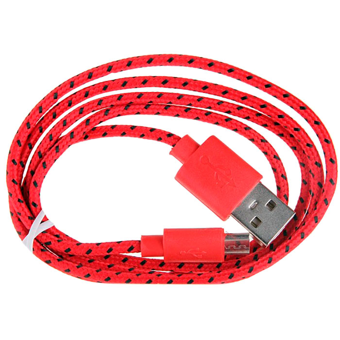 Кабель USB - micro USB Glossar CORD-1 (red)