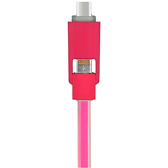 

Кабель USB 2.0(A)/Lightning/MicroUSB, 1m, пурпурный, ACD Multi (ACD-U914-PMM), Фиолетовый
