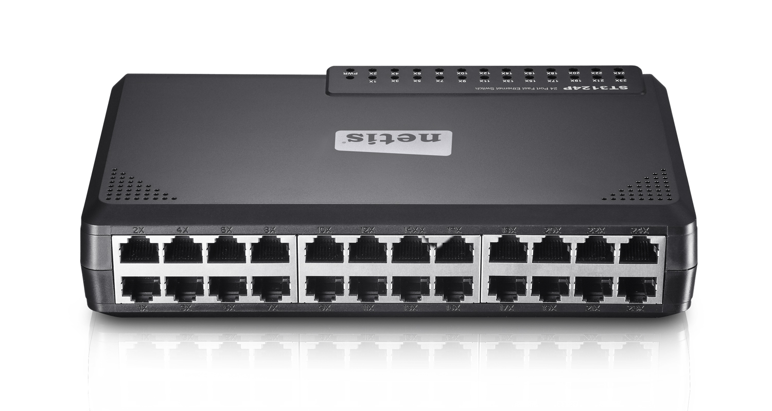 

Коммутатор Netis ST3124P, кол-во портов: 24x100 Мбит/с (ST3124P), ST3124P