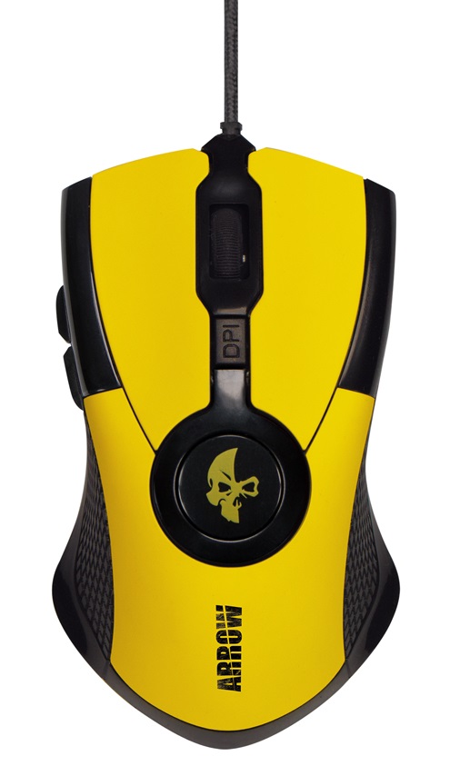 

Мышь проводная Jet.A JA-GH35, 2400dpi, оптическая светодиодная, USB, желтый, JA-GH35
