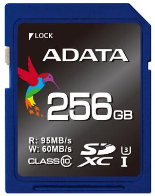 Карта памяти SDXC ADATA, 256Gb, Class 10