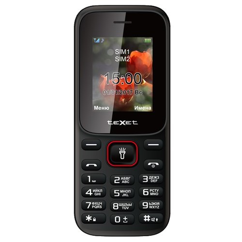 Мобильный телефон teXet TM-128 черный