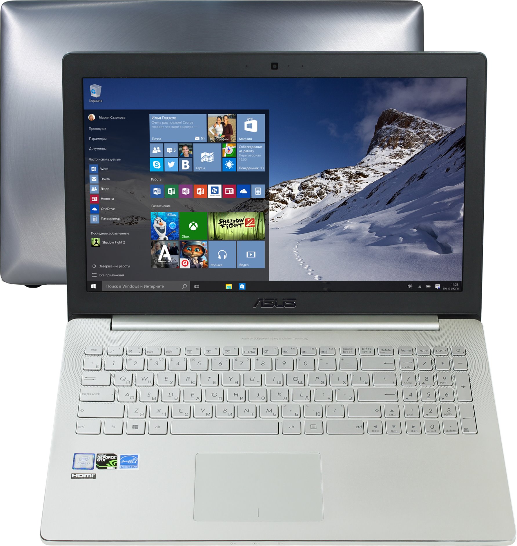 Ультрабук ASUS UX501VW-FY110R (90NB0AU2-M01550)