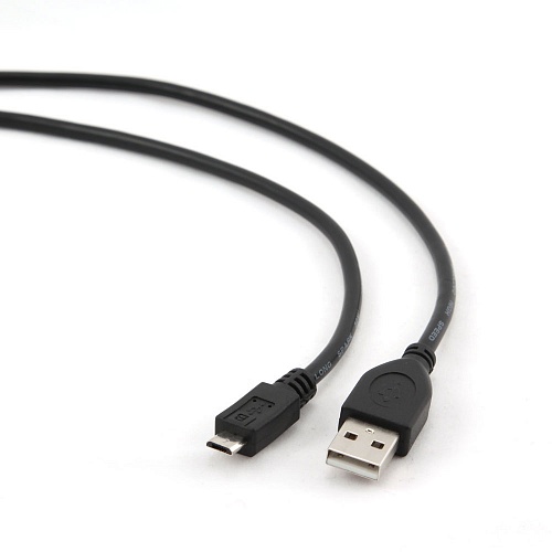 Кабель USB-Micro USB, 1 м, черный Cablexpert