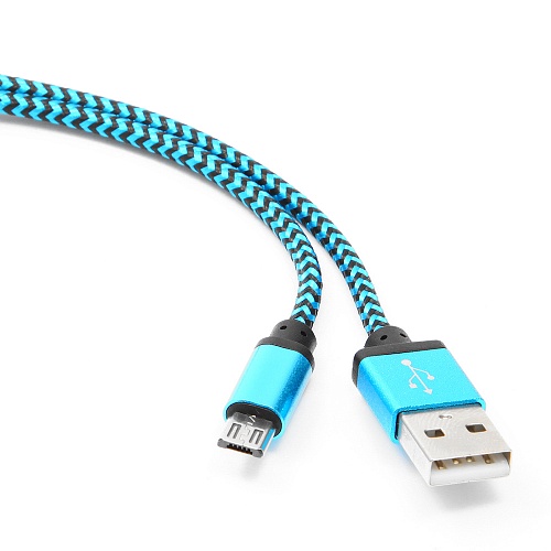 

Кабель USB/microUSB 5P, 1m, синий, Cablexpert (CC-mUSB2bl1m)