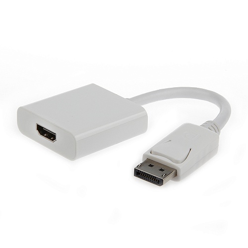 Переходник DisplayPort(20M)/HDMI(19F), белый, Cablexpert (A-DPM-HDMIF-002-W) - фото 1