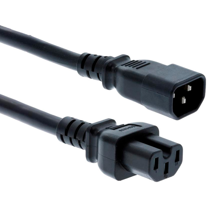 

Кабель Cisco Cabinet Jumper Power Cord, 250 VAC 13A, C14-C15 Connector (CAB-C15-CBN=), Черный, Cabinet Jumper Power Cord