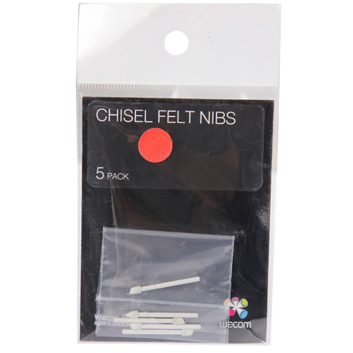 Набор наконечников Wacom Chisel felt nibs, белый
