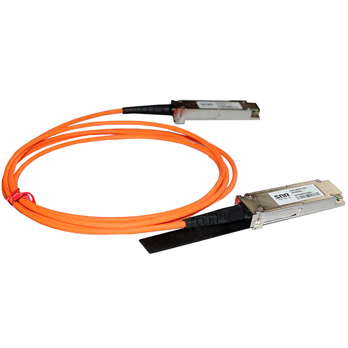 

Кабель AOC (Active Optical Cable) SNR SNR-QSFP+AOC-5, 40 Гбит/с, 5 м, оранжевый (SNR-QSFP+AOC-5), SNR-QSFP+AOC-5