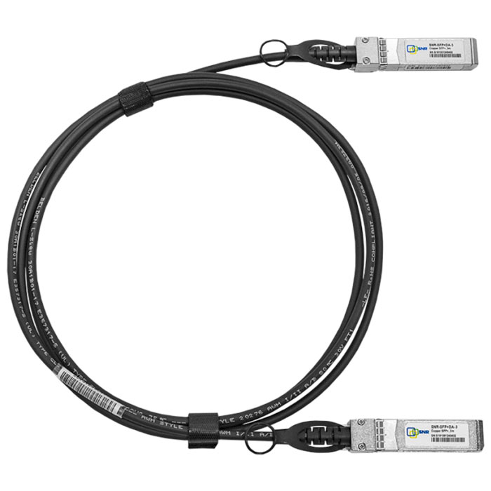 

Кабель DAC SNR, SFP+ 10G, 5m (SNR-SFP+DA-5), Черный, SNR-SFP+DA-5