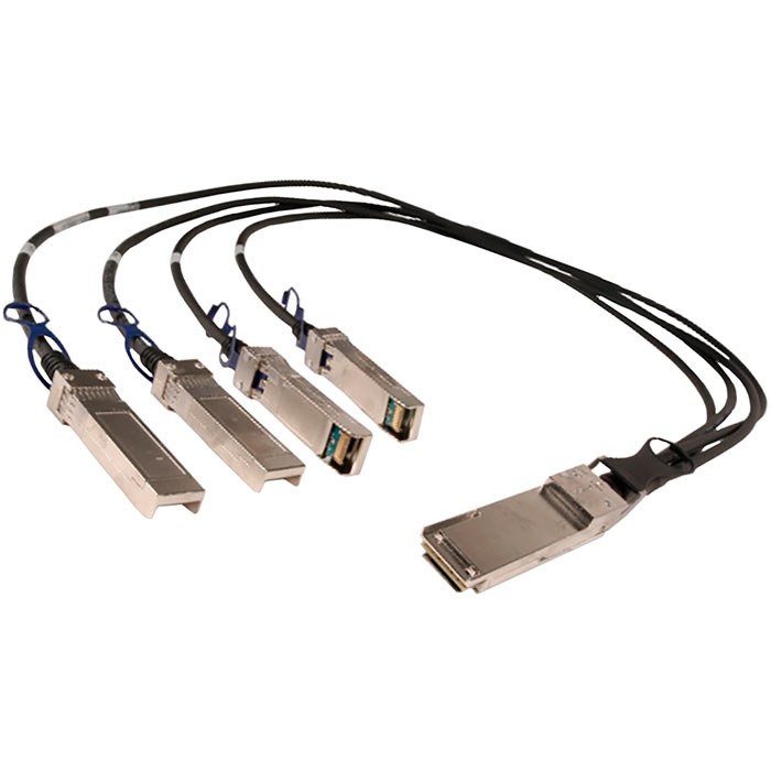 

Кабель DAC SNR, QSFP+-4xSFP+, 40 Гбит/с, 3м, черный (SNR-QSFP-40G-4xSFP+DAC-3)