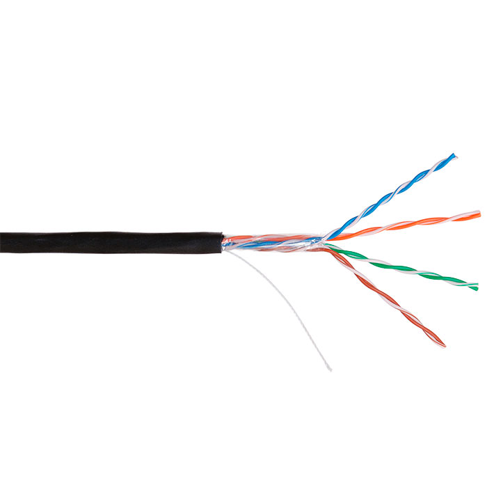 Витая пара NIKOLAN UTP кат.5e 4 пары CU 305м. (NKL 4600B-BK)