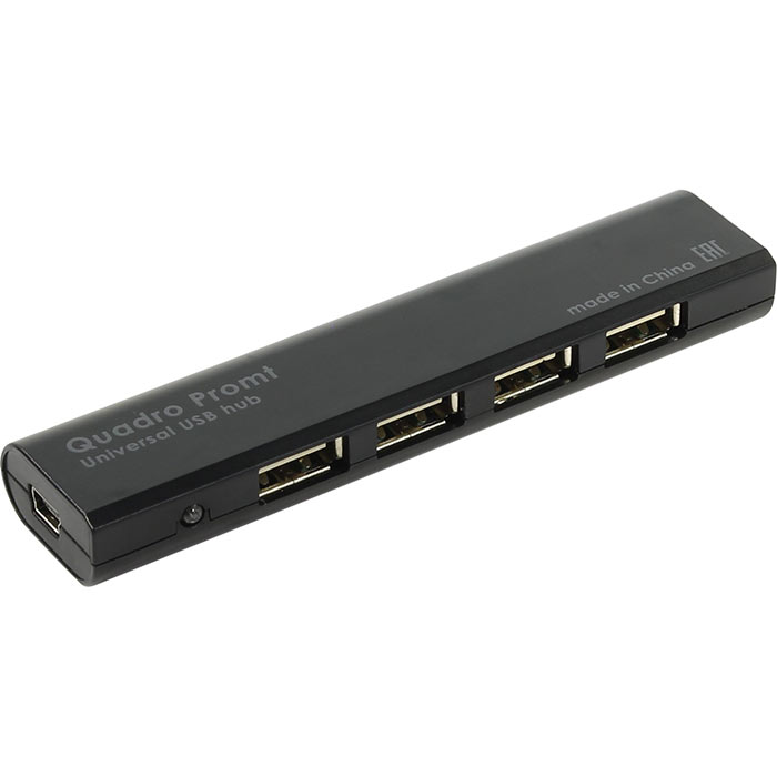 

Концентратор Defender Quadro Promt, 4xUSB 2.0, черный (83200), Quadro Promt