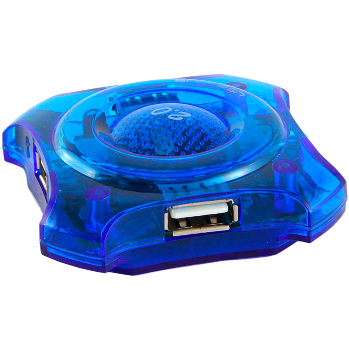 

Концентратор Gembird UHB-C224, 4xUSB 2.0, синий (UHB-C224), UHB-C224
