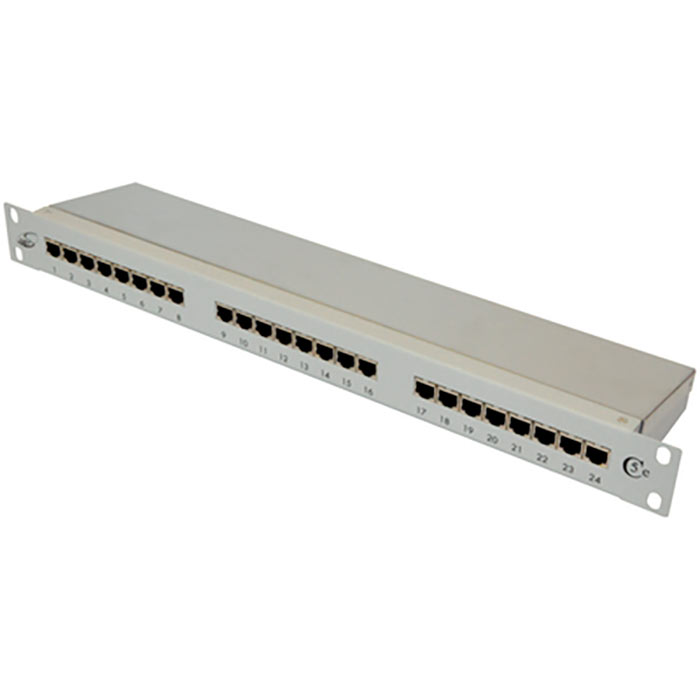 

Патч-панель 19" 1U, порты: 24 x RJ-45, Кат. 5e, белый, PPSA24-CE-KDBC, Netko, PPSA24-CE-KDBC