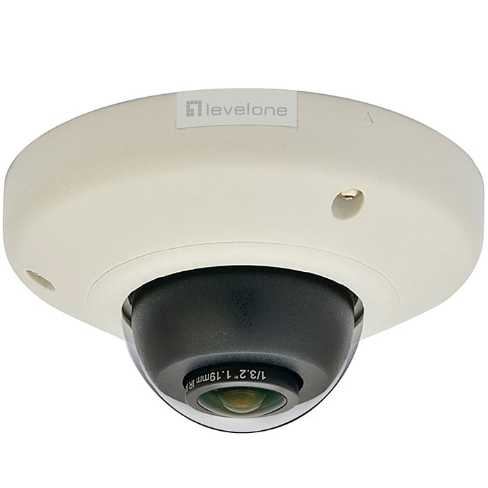 

IP-камера LevelOne FCS-3092 1.19мм, купольная, 5Мпикс, CMOS, до 2592x1944, до 30кадров/с, POE, -10 °C/+50 °C, белый, FCS-3092