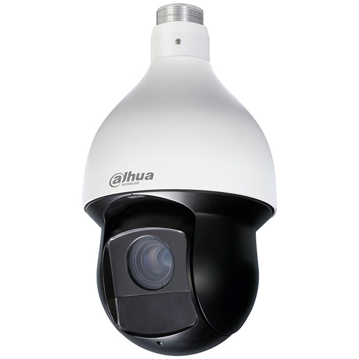 IP-камера DAHUA 4.8мм - 120мм, уличная, купольная, поворотная PTZ, 2Мпикс, CMOS, до 1920x1080, до 60кадров/с, ИК подсветка 150м, POE, -40 °C/+70 °C, белый (DH-SD59225U-HNI) - фото 1