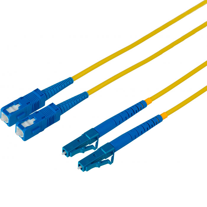 

Патч-корд AMP LC-SC Duplex SM 9/125 tuned, 1m (6536508-1), Синий/белый/желтый
