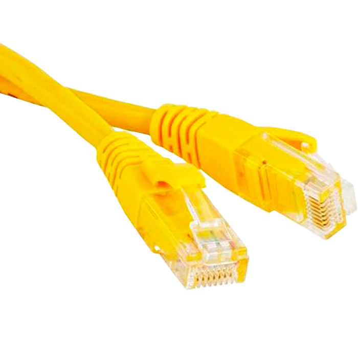 Патч-корд Exegate UTP, кат.5e, 1 м, RJ45-RJ45, желтый (EX258671RUS)