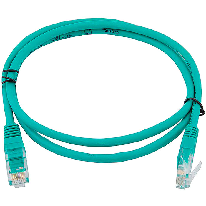 Патч-корд UTP кат.5e 0.3м, RJ45-RJ45, зеленый, Greenconnect (GCR-LNC05-0.3m)