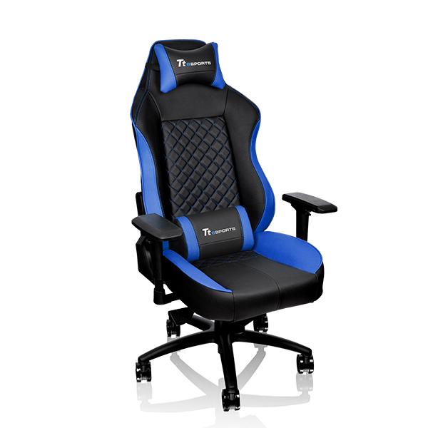 Кресло игровое Tt eSPORTS GT Comfort C500 черный/синий (GC-GTC-BLLFDL-01)
