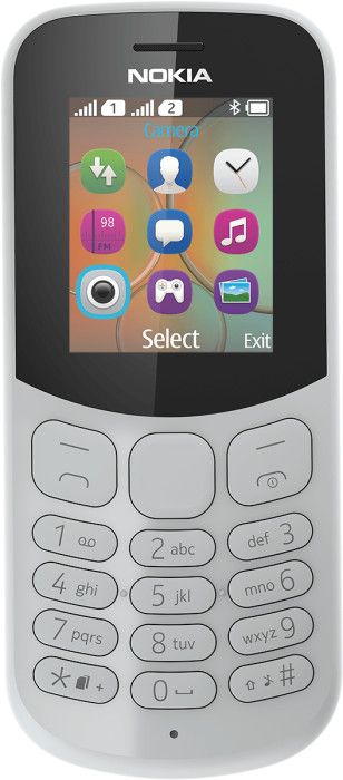 

Мобильный телефон Nokia 130 Dual sim (2017) 1.8", 160x128 TN, BT Cam, 2-Sim, 1020mAh, серый (A00028617), 130 Dual sim (2017)