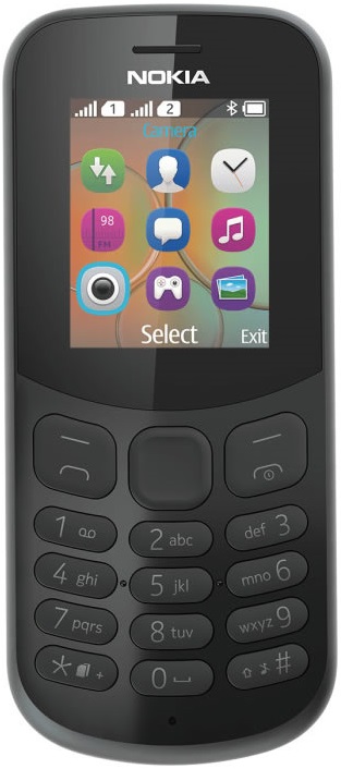 

Мобильный телефон Nokia 130 Dual sim (2017) 1.8", 160x128 TN, BT Cam, 2-Sim, 1020mAh, черный (A00028615), 130 Dual sim (2017)