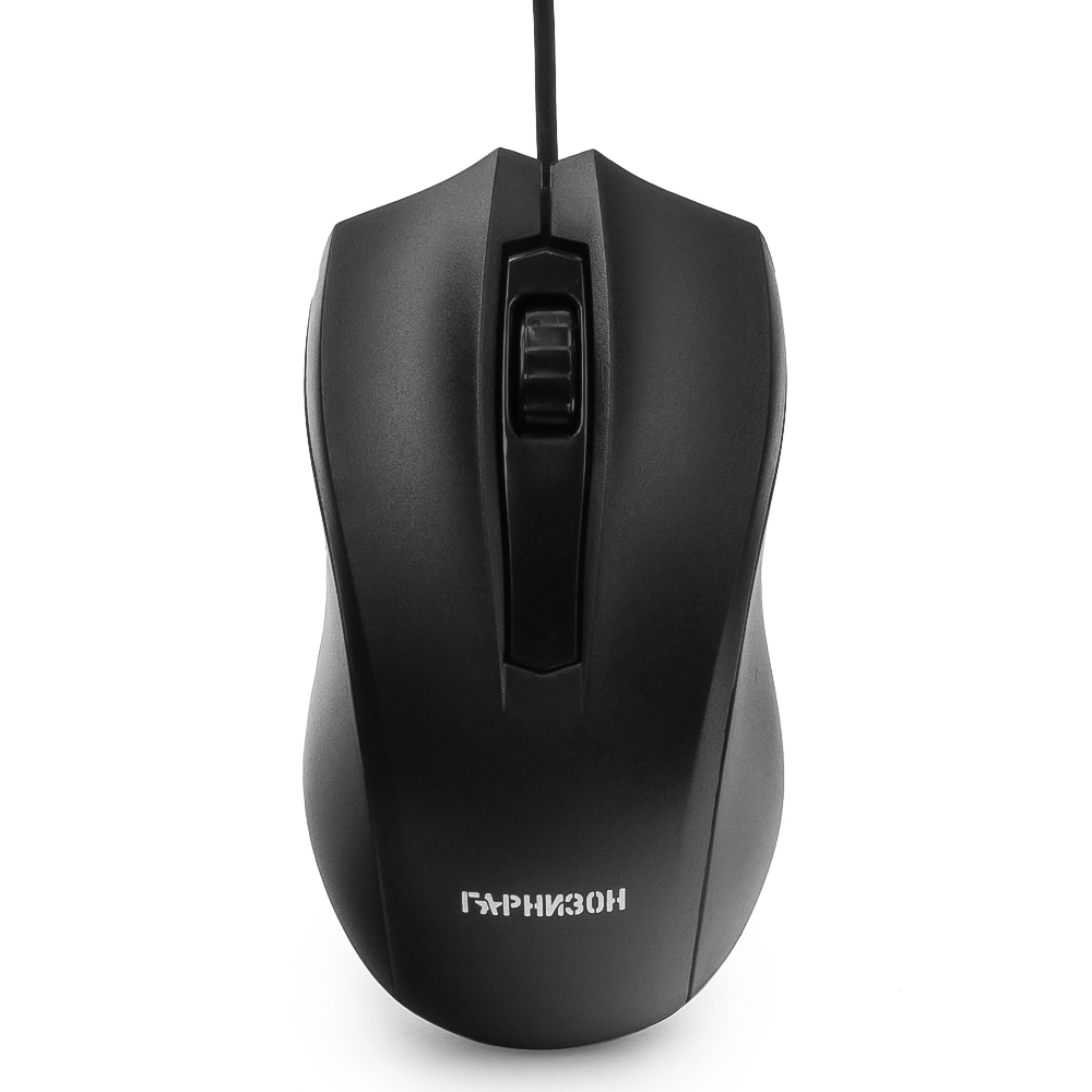 

Мышь проводная Гарнизон GM-115, 800dpi, оптическая светодиодная, USB, черный, GM-115