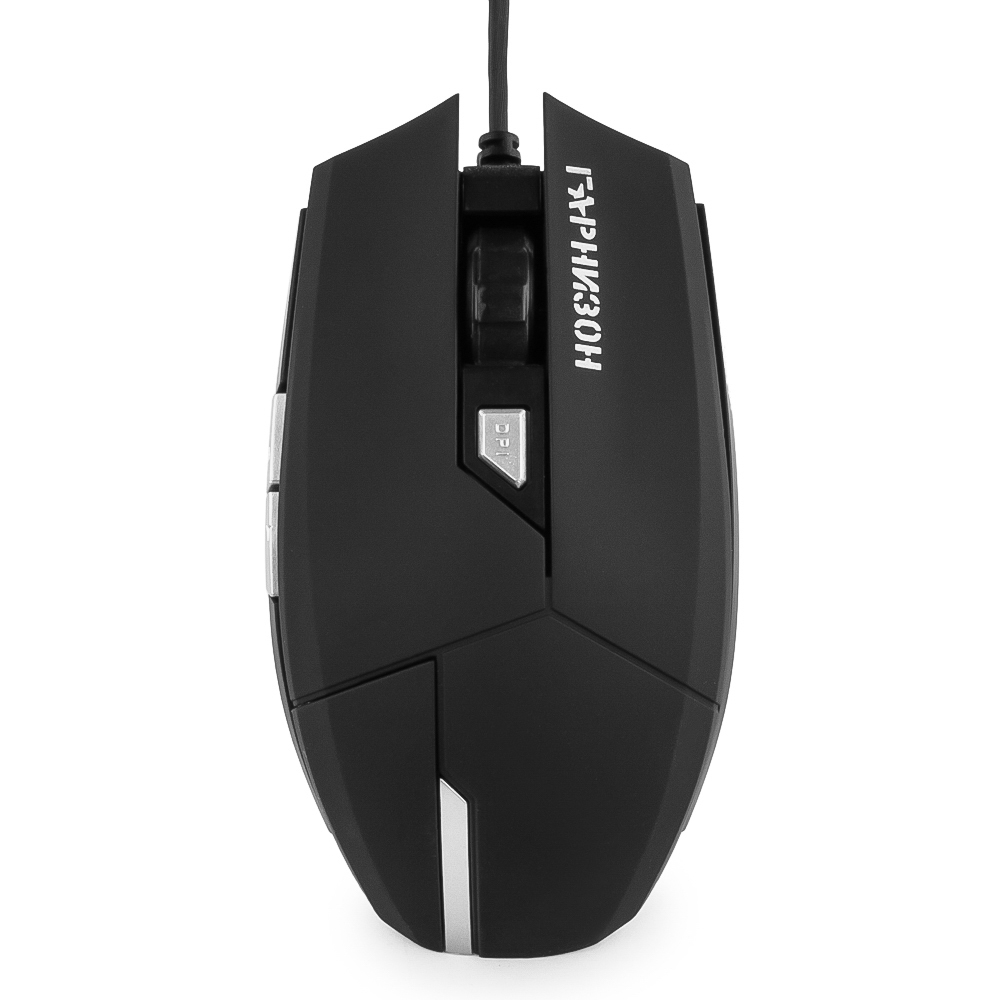 

Мышь проводная Гарнизон GM-600G "Альмак", 1600dpi, оптическая светодиодная, USB, черный, GM-600G